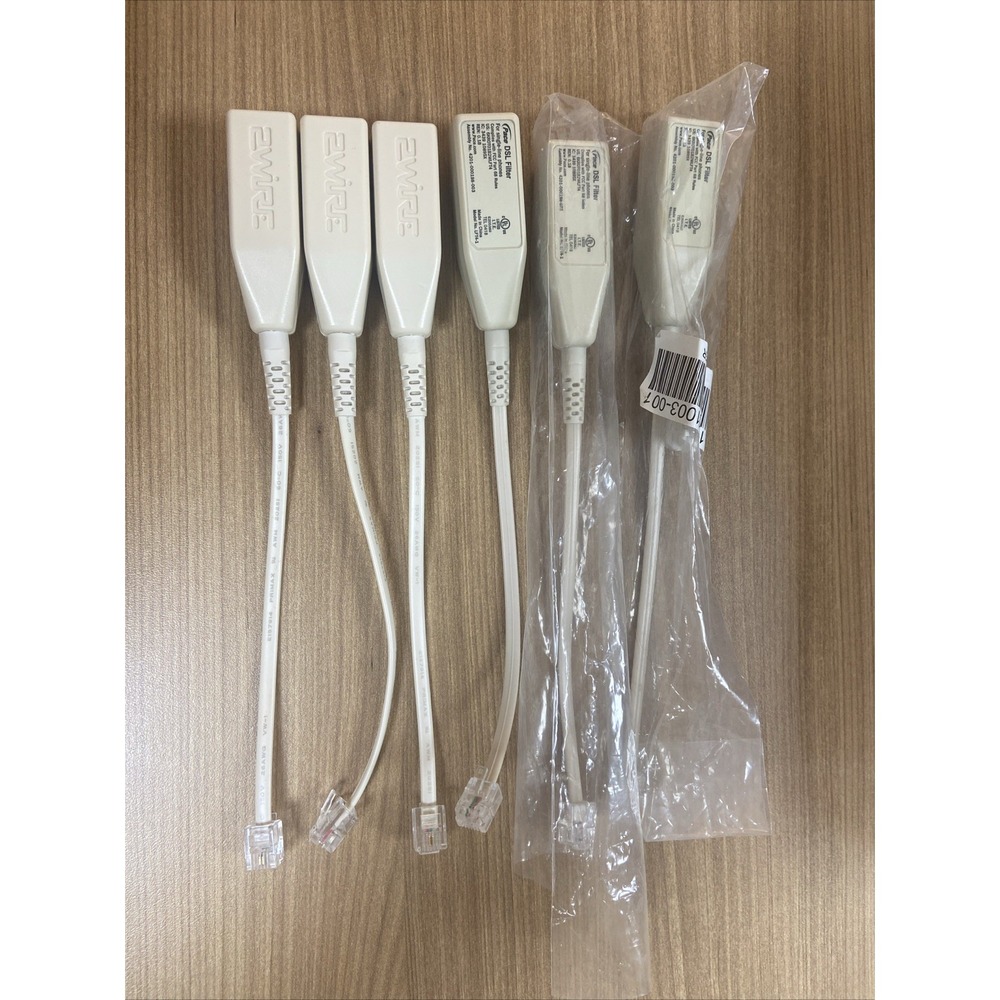 Lot of 6 - 2Wire & Pace DSL Filter for Single Line‎ Phones Model : LFT4-1
